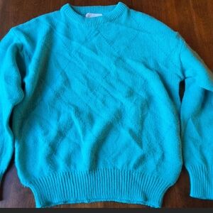 Madison Women's Crewneck Sweater in Bright Teal